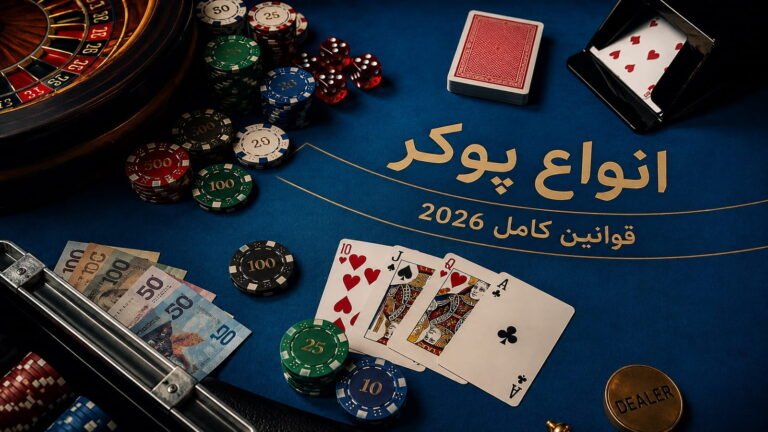 انواع پوکر و قوانین کامل | 2026