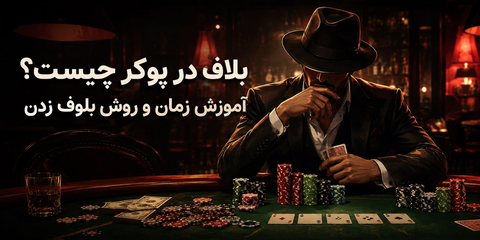 بلاف در پوکر چیست؟ آموزش زمان و روش بلوف زدن