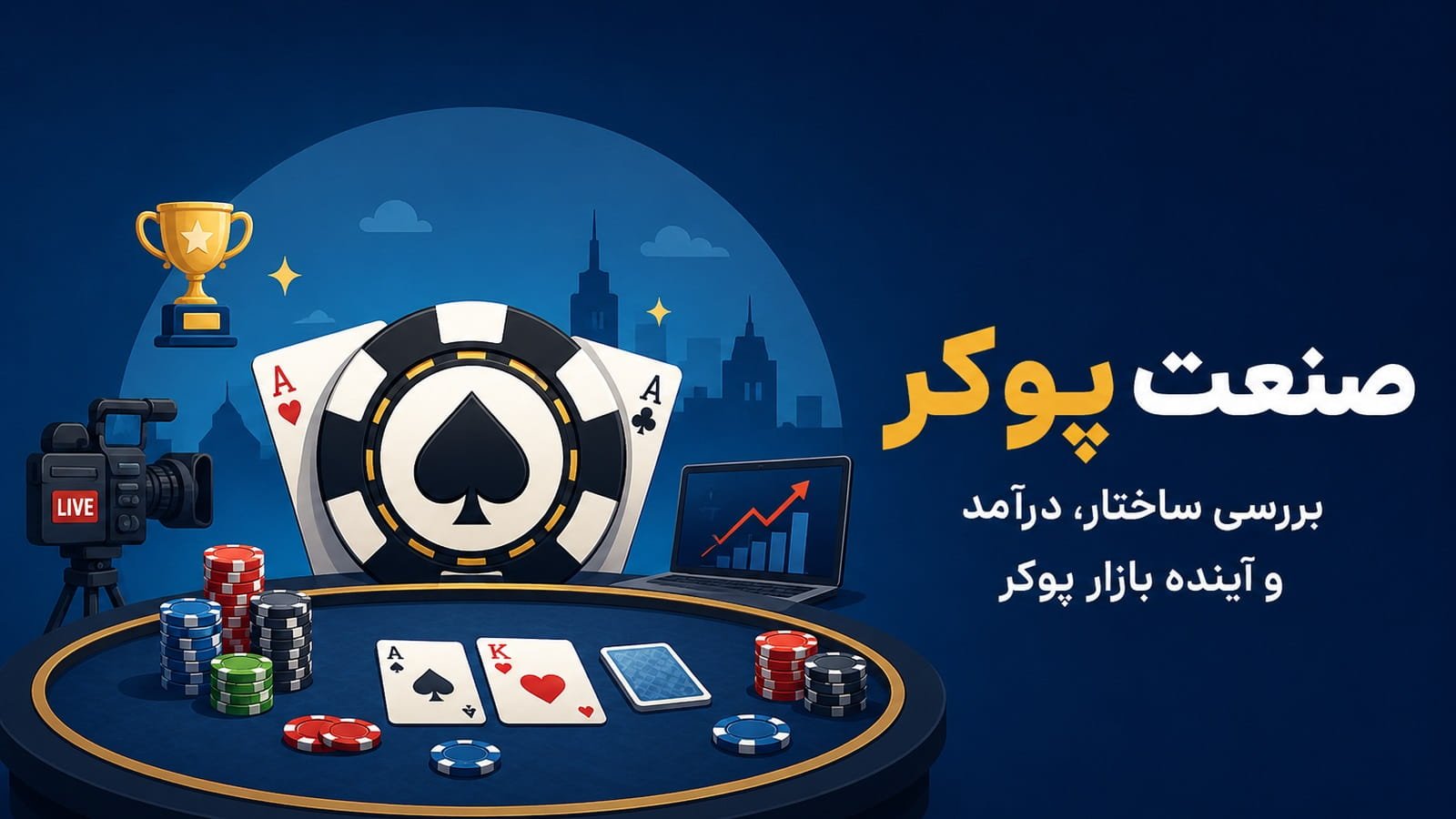 صنعت پوکر چیست؟ بررسی ساختار، درآمد و آینده بازار پوکر
