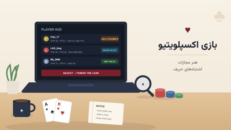 بازی اکسپلویتیو در پوکر؛ هنر مجازات اشتباه‌های حریف