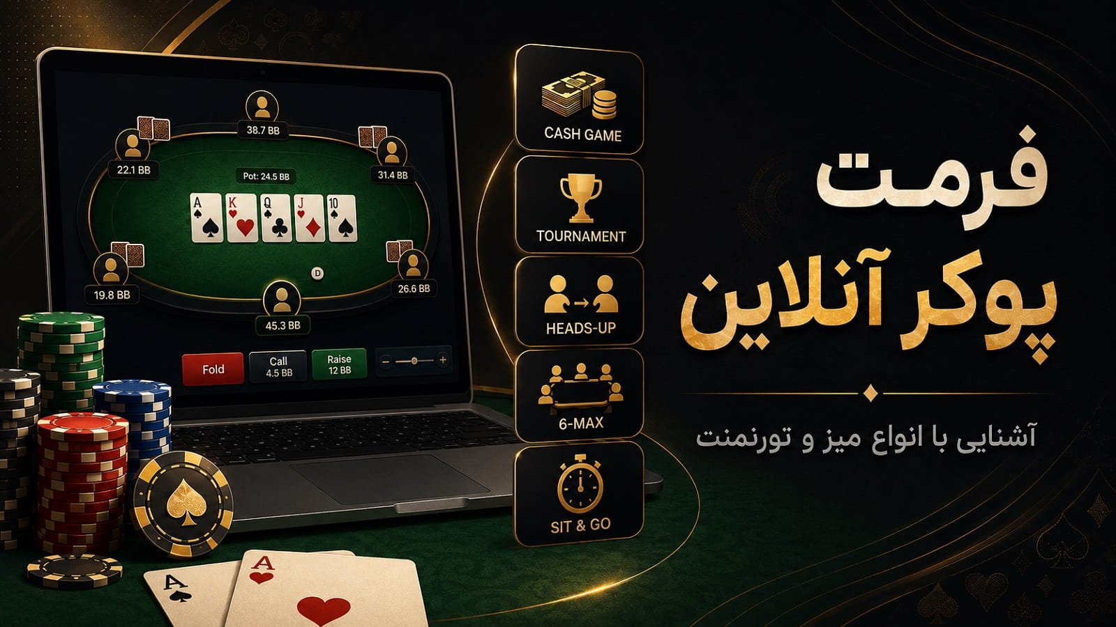 فرمت پوکر آنلاین؛ آشنایی با انواع میز و تورنمنت
