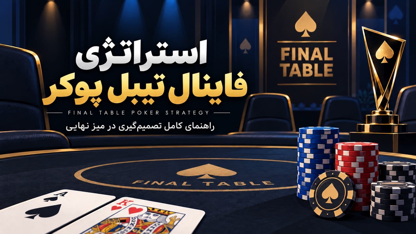 استراتژی فاینال تیبل پوکر؛ راهنمای کامل تصمیم‌گیری در میز نهایی