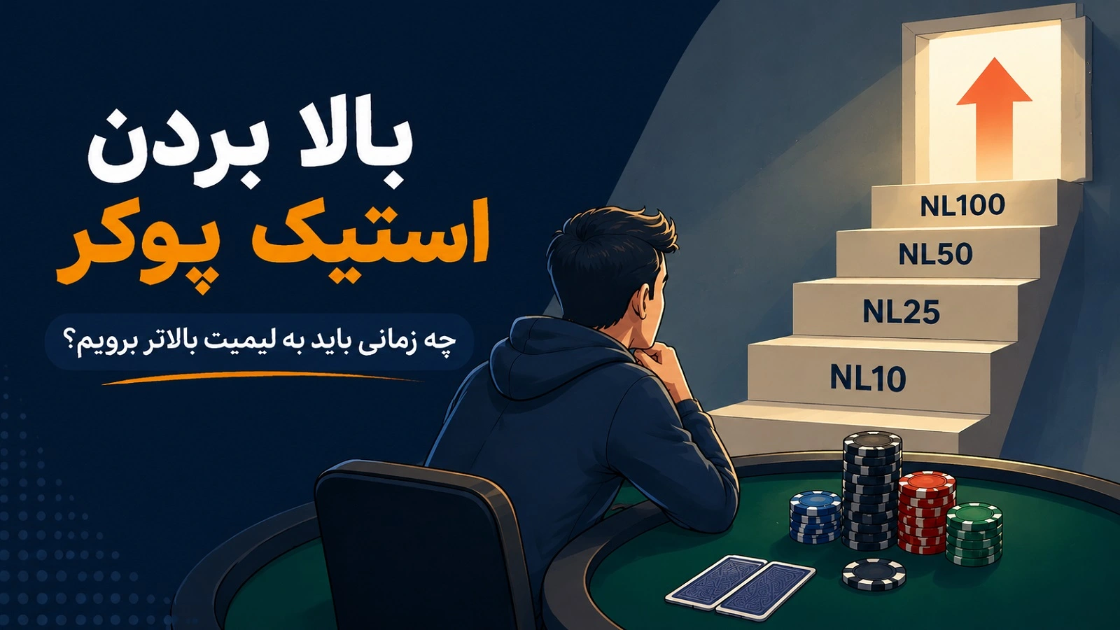 بالا بردن استیک پوکر؛ چه زمانی باید به لیمیت بالاتر برویم؟