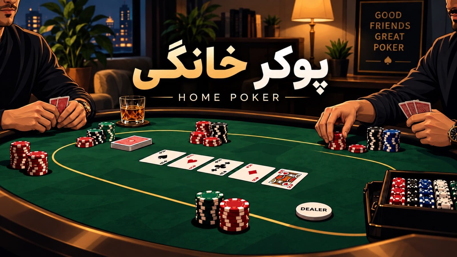 پوکر خانگی چیست؟ راهنمای کامل برگزاری یک بازی حرفه‌ای در خانه