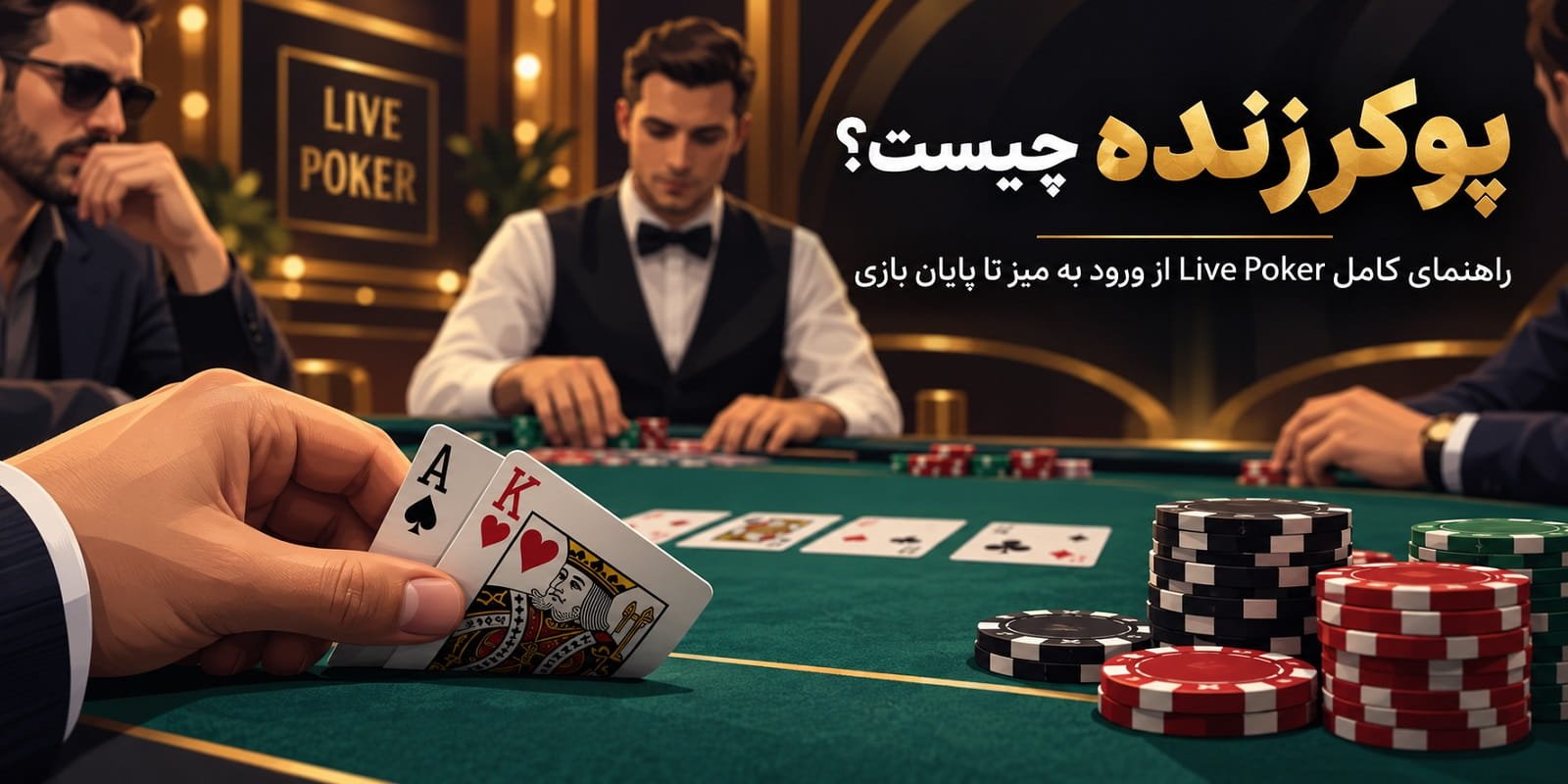پوکر زنده چیست؟ راهنمای کامل Live Poker از ورود به میز تا پایان بازی